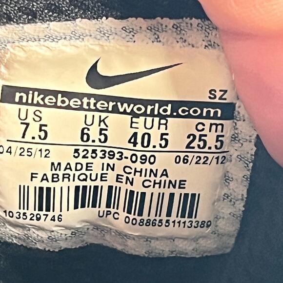 Nike Woodside 2 ACG Triple Black High Top Winter Boots 525393-090 Men\'s Size 7.5